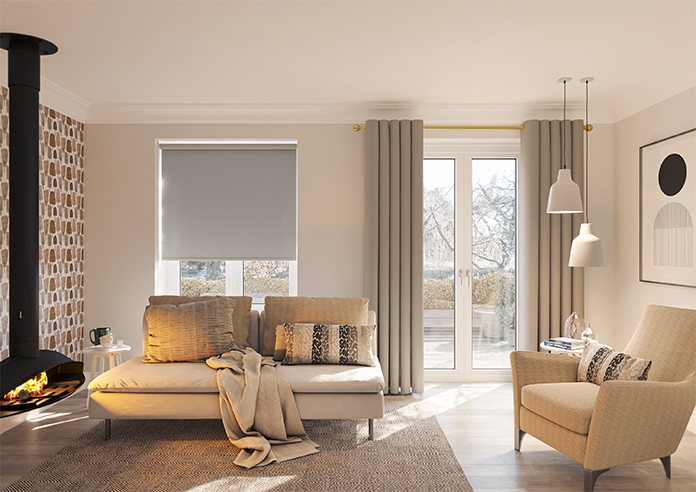Anthology (Blackout), Tuscan Earth - Motorised Roller Blind - Image 5
